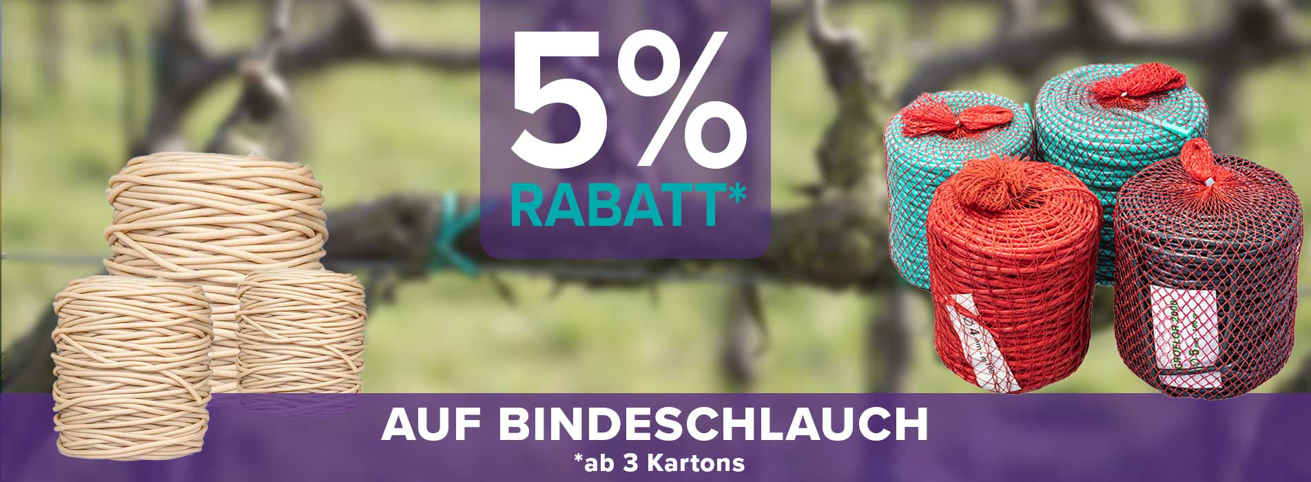 Bindeschlauch Rabattaktion